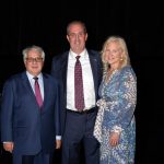 Photo Caption (Left to Right): Brian J. Cali, Esquire, Brian J. Cali & Associates and Fidelity Bank Chairman of the Board; Daniel J. Santaniello, President & CEO of Fidelity Bank; & Tina Santaniello.